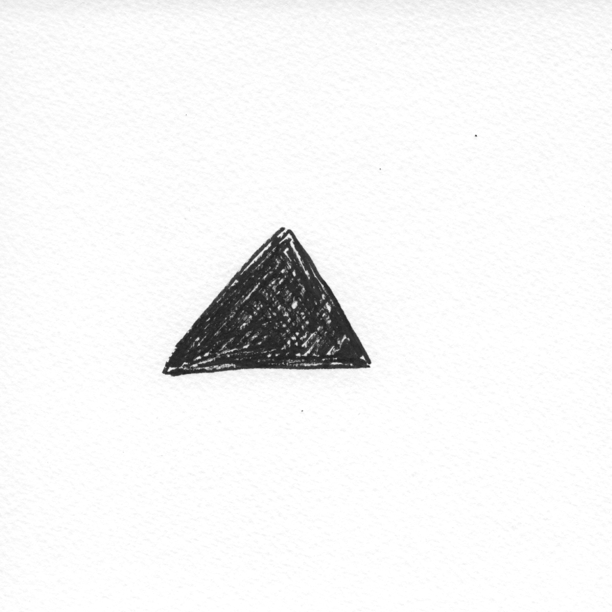 Feutre usage normal, triangle