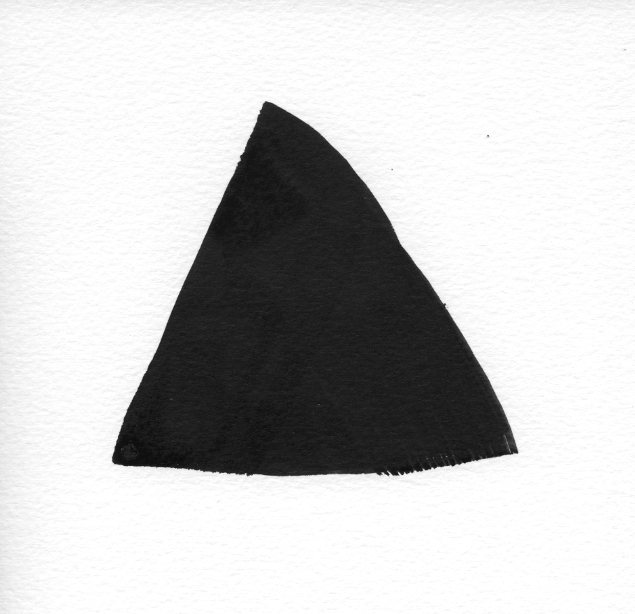Pinceau usage normal, triangle
