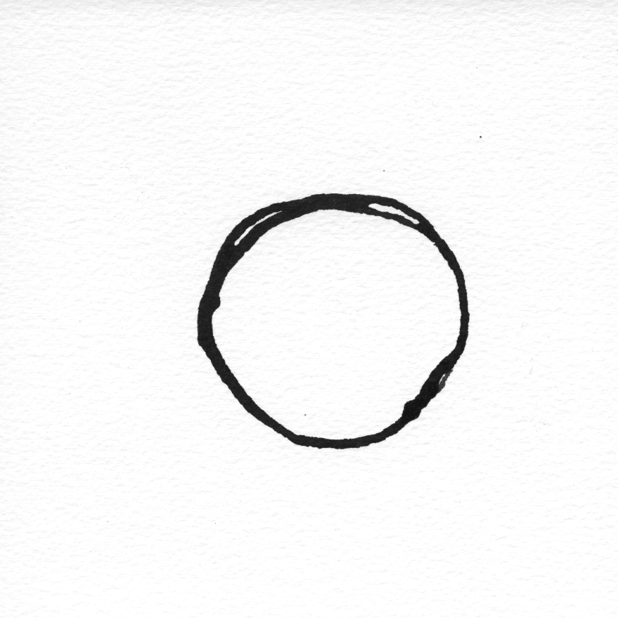 Plume usage envers, rond